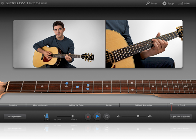 Lecciones de guitarra en GarageBand 09