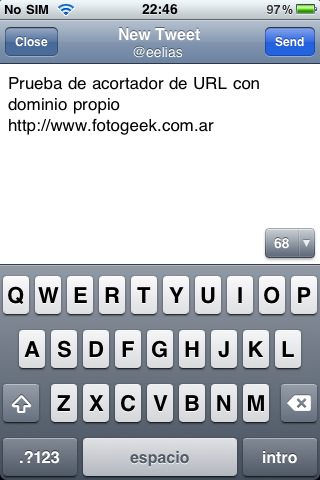 Usando bit.ly en Twitter