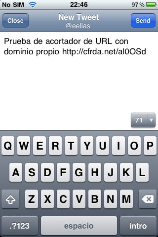 Usando bit.ly en Twitter