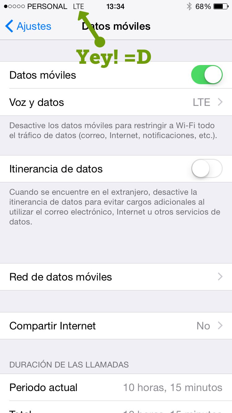 LTE iPhone